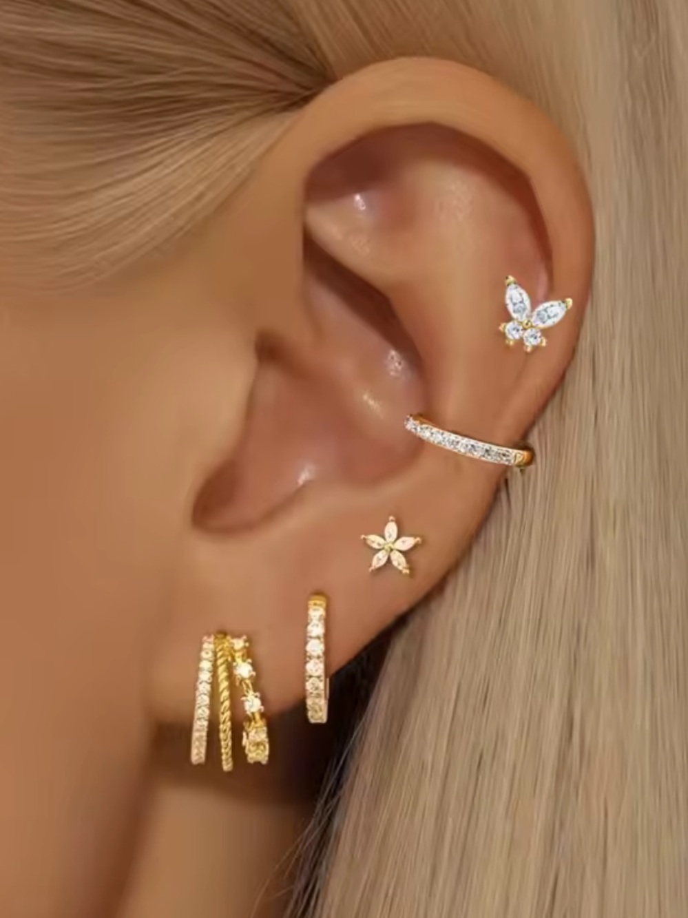 Five Piece Earring Set